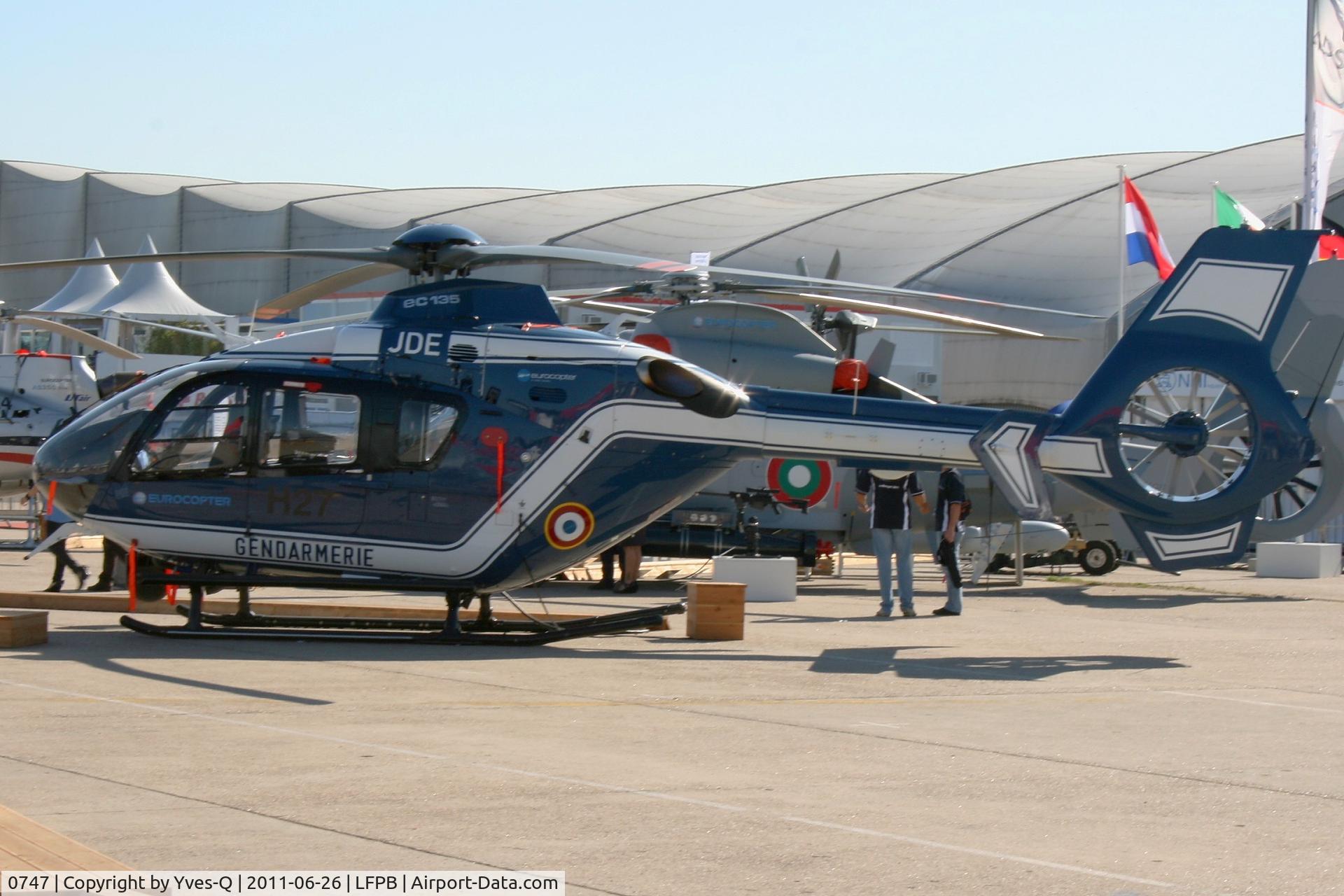 0747, 2009 Eurocopter EC-135T-2 C/N 0747, Eurocopter EC-135, Static Display, Paris Le Bourget (LFPB-LBG) Air Show 2011