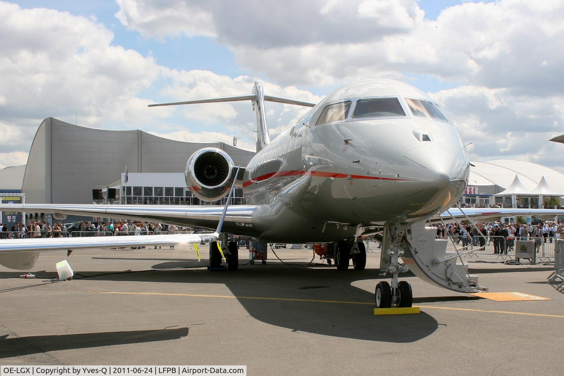 OE-LGX, 2008 Bombardier BD-700-1A10 Global Express C/N 9323, Bombardier BD-700-1A10 Global Express, Static Display, Paris Le Bourget (LFPB-LBG) Air Show 2011