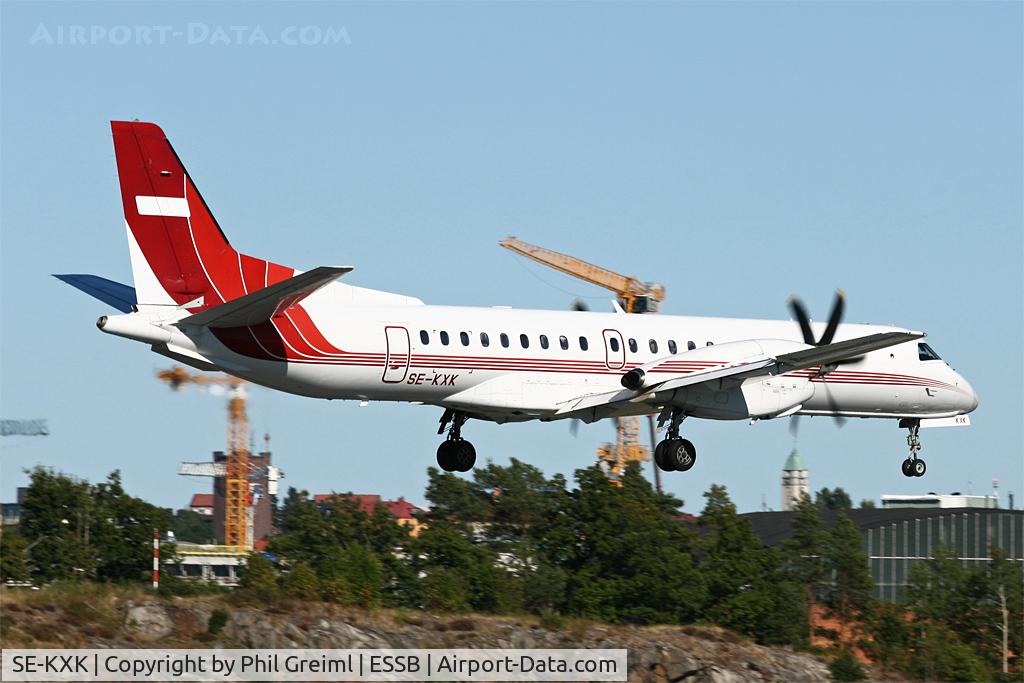 SE-KXK, 1995 Saab 2000 C/N 2000-012, Taken at ESSB.