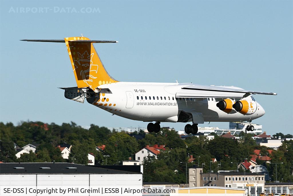 SE-DSS, 1994 British Aerospace Avro 146-RJ100 C/N E3245, Taken at ESSB.