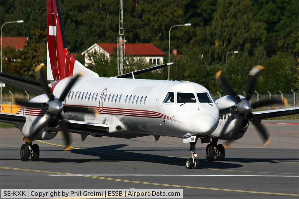 SE-KXK, 1995 Saab 2000 C/N 2000-012, Taken at ESSB.