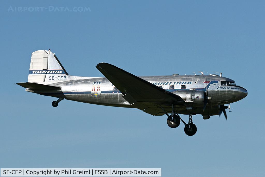 SE-CFP, 1943 Douglas DC-3C (C-47A-60-DL) C/N 13883, Taken at ESSB.