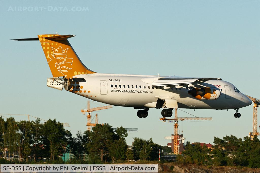 SE-DSS, 1994 British Aerospace Avro 146-RJ100 C/N E3245, Taken at ESSB.