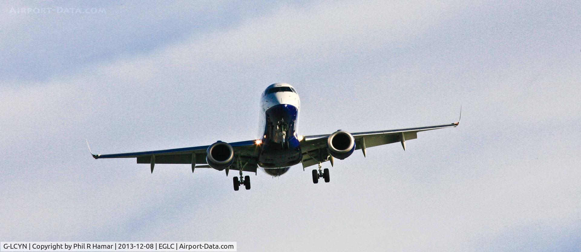 G-LCYN, 2010 Embraer 190SR (ERJ-190-100SR) C/N 19000392, British Airways, (G-LCYN) 2010 Embraer ERJ-190SR (ERJ-190-100 SR), c/n 19000392, on approach to land on 27 (LCY). © PhilRHamar