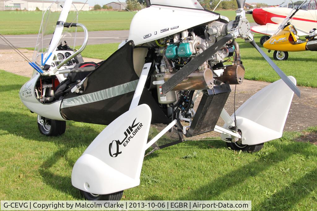 G-CEVG, 2007 Pegasus Quik C/N 8319, Pegasus Quik at The Real Aeroplane Club's Pre-Hibernation Fly-In, Breighton Airfield, October 2013.