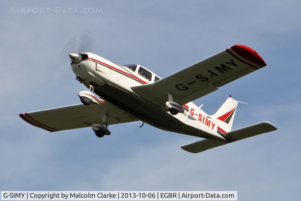 G-SIMY, 1976 Piper PA-32-300 Cherokee Six Cherokee Six C/N 32-7640082, Piper PA-32-300 Cherokee Six at The Real Aeroplane Club's Pre-Hibernation Fly-In, Breighton Airfield, October 2013.