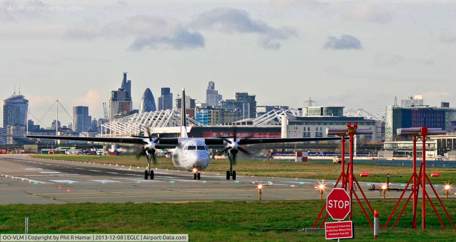OO-VLM, 1988 Fokker 50 C/N 20135, CityJet, (OO-VLM) 1988 Fokker 50, c/n: 20135, pushing to take off on 27 (LCY) © PhilRHamar