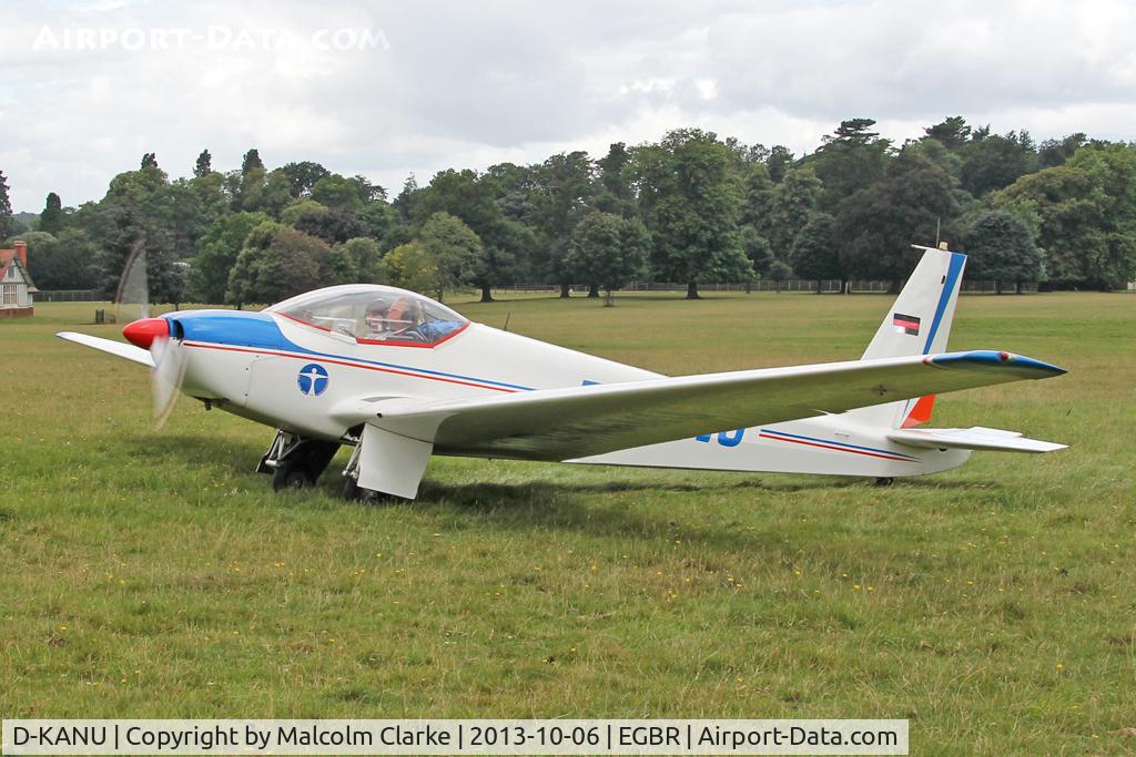 D-KANU, Schleicher ASK-16 C/N 16023, Schleicher ASK-16 at The Real Aeroplane Club's Pre-Hibernation Fly-In, Breighton Airfield, October 2013.