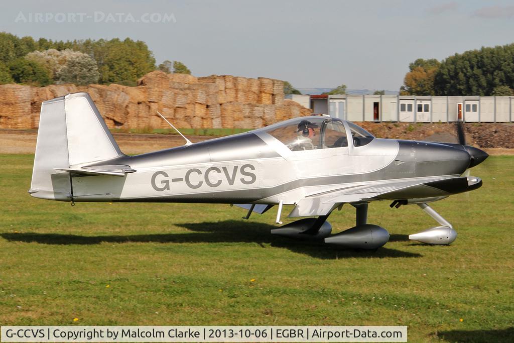 G-CCVS, 2010 Vans RV-6A C/N PFA 181A-13413, Vans RV-6A at The Real Aeroplane Club's Pre-Hibernation Fly-In, Breighton Airfield, October 2013.