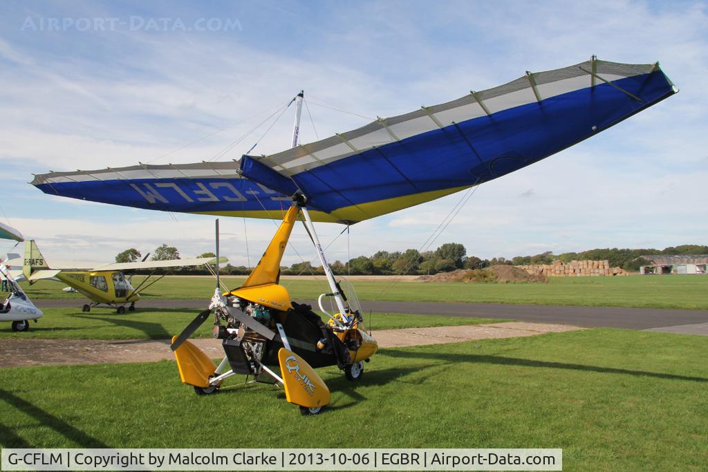 G-CFLM, 2008 Mainair Pegasus Quik C/N 8399, Mainair Pegasus Quik at The Real Aeroplane Club's Pre-Hibernation Fly-In, Breighton Airfield, October 2013.