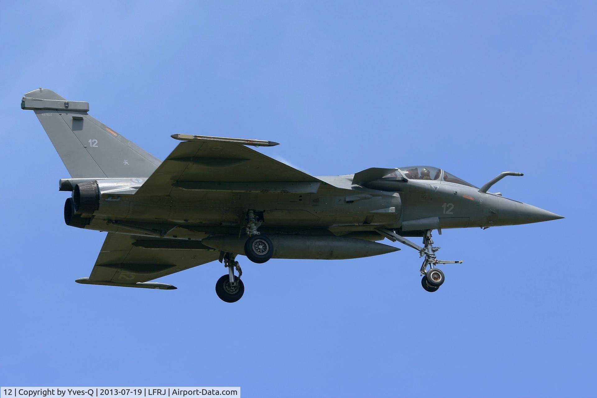 12, Dassault Rafale M C/N 12, French Naval Aviation Dassault Rafale M, Short Approach Rwy 08, Landivisiau Naval Air Base (LFRJ)