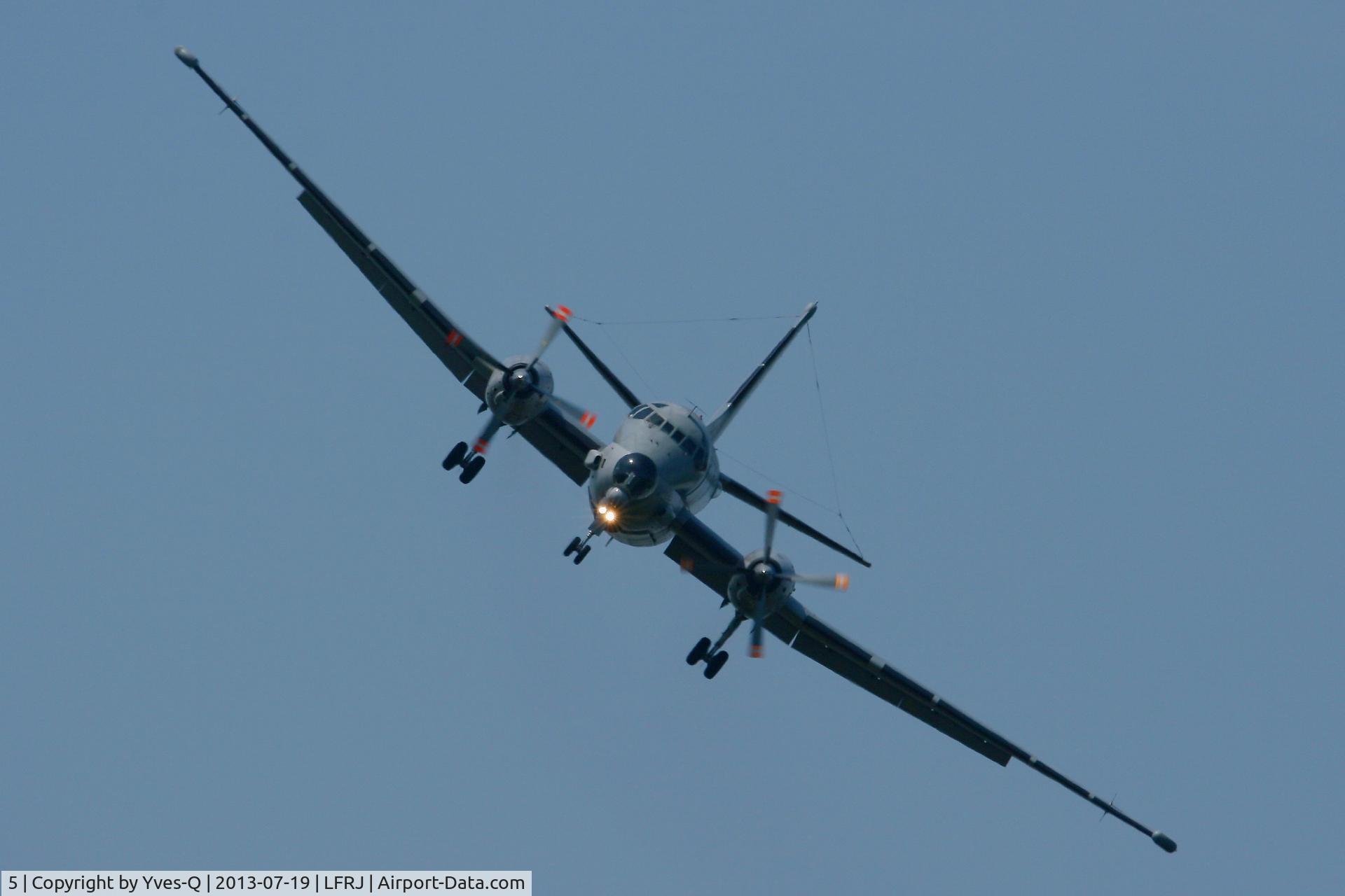 5, Dassault ATL-2 Atlantique 2 C/N 5, French Naval Aviation Dassault-Breguet Atlantique II (ATL2), Short Approach Rwy 08, Landivisiau Naval Air Base (LFRJ)