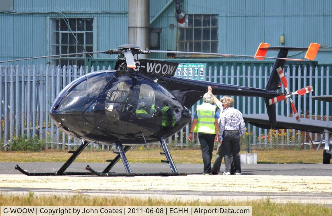 G-WOOW, 1989 McDonnell Douglas MD-500E (369E) C/N 0344E, New resident at BHL...soon to be involved in very sad fatal accident.