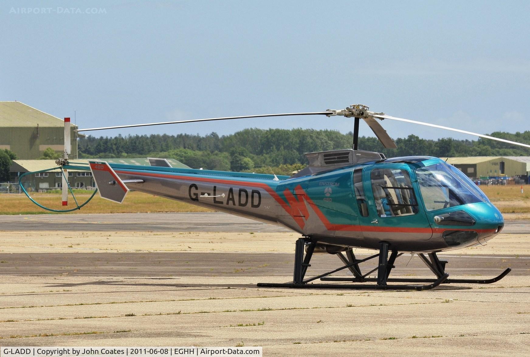 G-LADD, 1999 Enstrom 480 C/N 5037, Parked at BHL