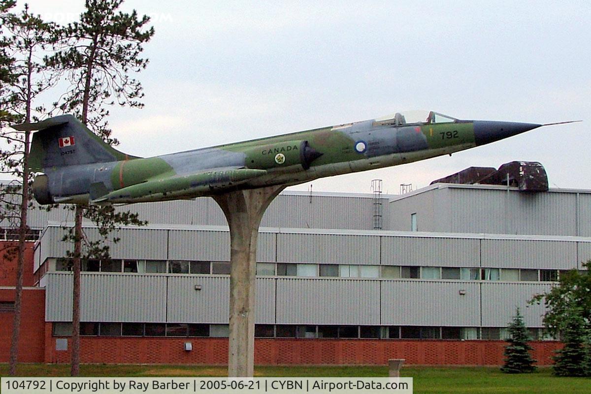104792, 1962 Canadair CF-104 Starfighter C/N 683A-1092, Lockheed CF-104 Starfighter [683A-1092] (Royal Canadian Armed Forces) CFB Borden~C 21/06/2005