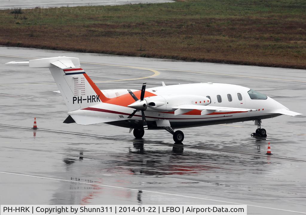 PH-HRK, 2006 Piaggio P-180 Avanti C/N 1120, Parked at the General Aviation area...
