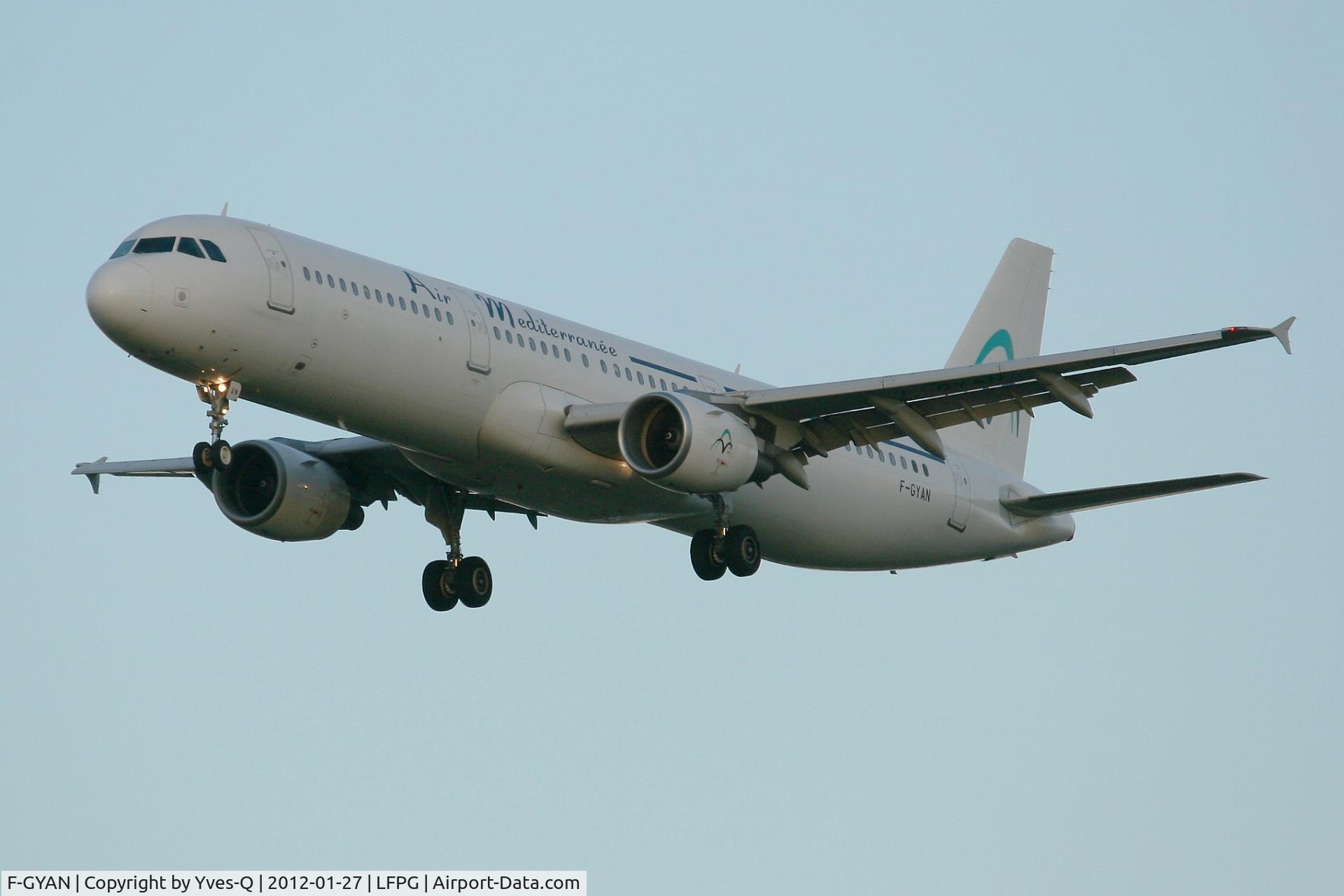 F-GYAN, 1995 Airbus A321-111 C/N 535, Airbus A321-111,  Short approach Rwy 26L, Roissy Charles De Gaulle Airport (LFPG-CDG)