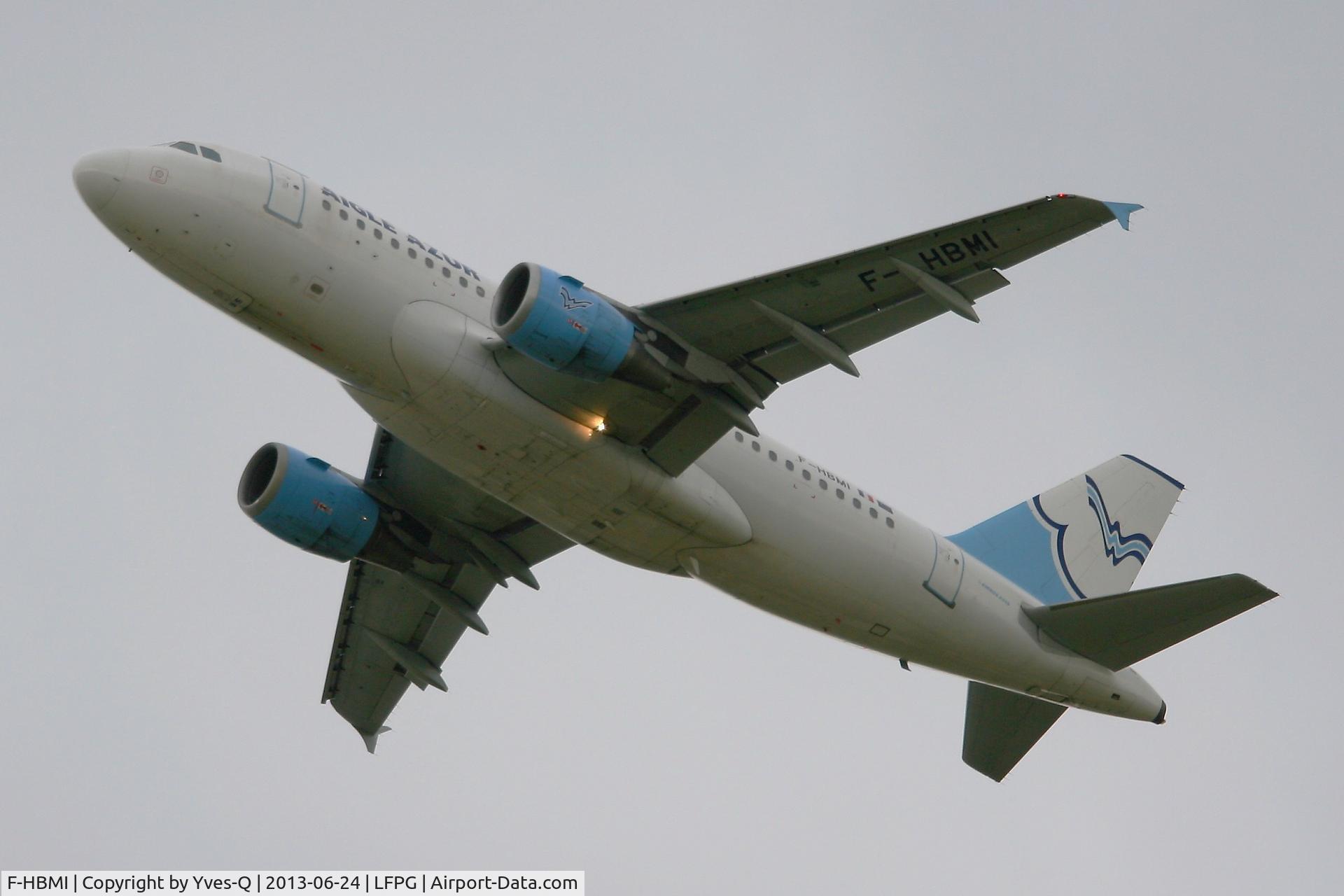 F-HBMI, 1996 Airbus A319-114 C/N 639, Airbus A319-114, Take-off Rwy 26R, Roissy Charles De Gaulle Airport (LFPG-CDG)
