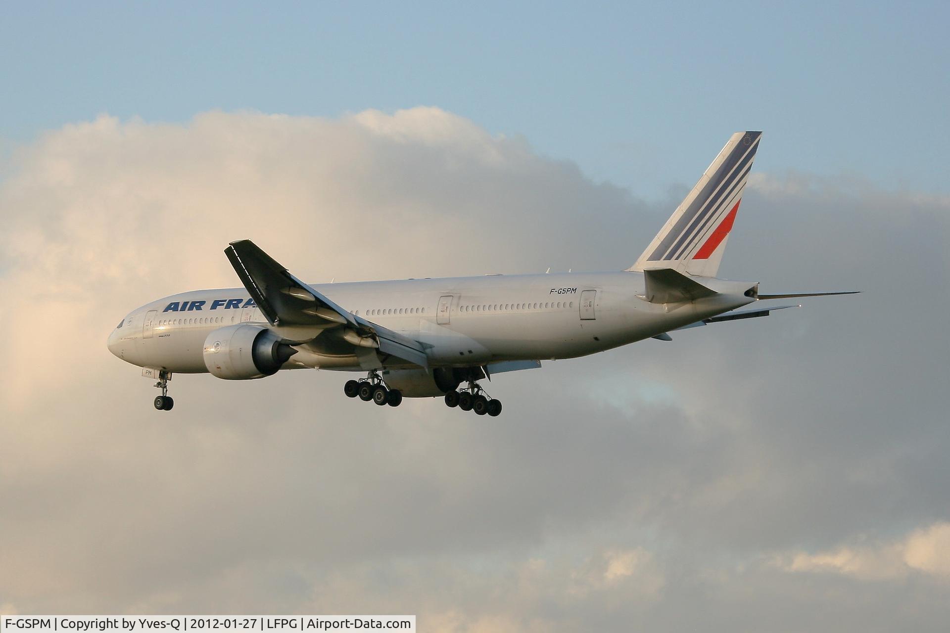 F-GSPM, 2000 Boeing 777-228/ER C/N 30456, Boing 777-228ER,  Short approach Rwy 26L, Roissy Charles De Gaulle Airport (LFPG-CDG)