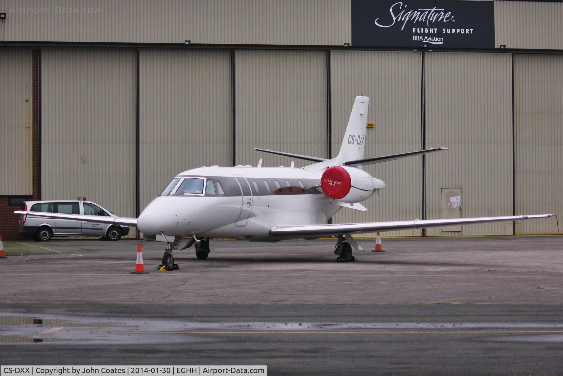 CS-DXX, 2008 Cessna 560XL Citation XLS C/N 560-5789, Parked at Citation Centre