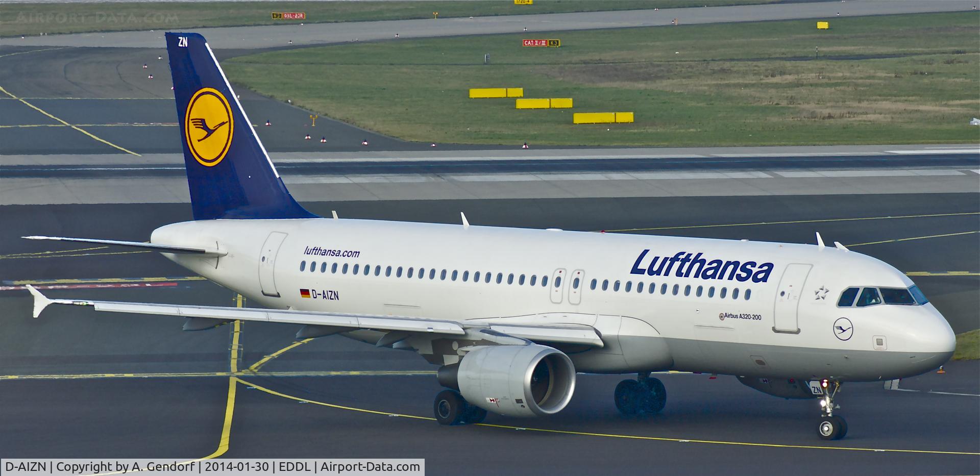 D-AIZN, 2012 Airbus A320-214 C/N 5425, Lufthansa, seen here shortly after landing at Düsseldorf Int'l(EDDL)