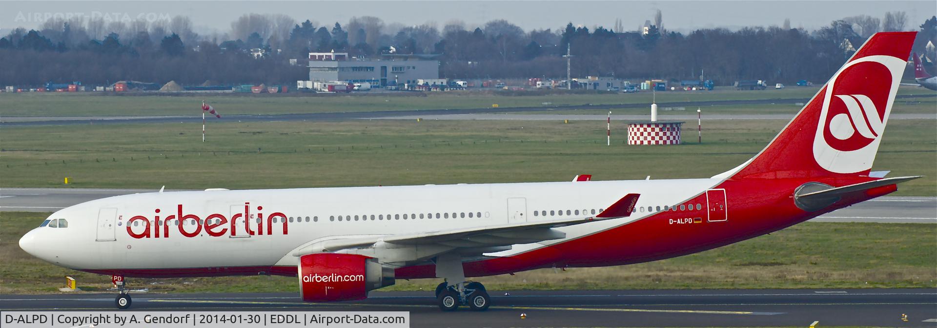 D-ALPD, 2002 Airbus A330-223 C/N 454, Air Berlin, is here on taxiway 