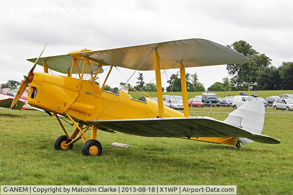 G-ANEM, 1940 De Havilland DH-82A Tiger Moth II C/N 82943, De Havilland DH-82A Tiger Moth II at The De Havilland Moth Club's 28th International Moth Rally at Woburn Abbey. August 2013.