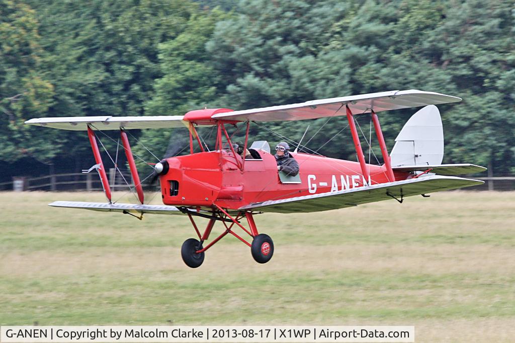 G-ANEN, 1942 De Havilland DH-82A Tiger Moth II C/N 85418, De Havilland DH-82A Tiger Moth II at The De Havilland Moth Club's 28th International Moth Rally at Woburn Abbey. August 2013.