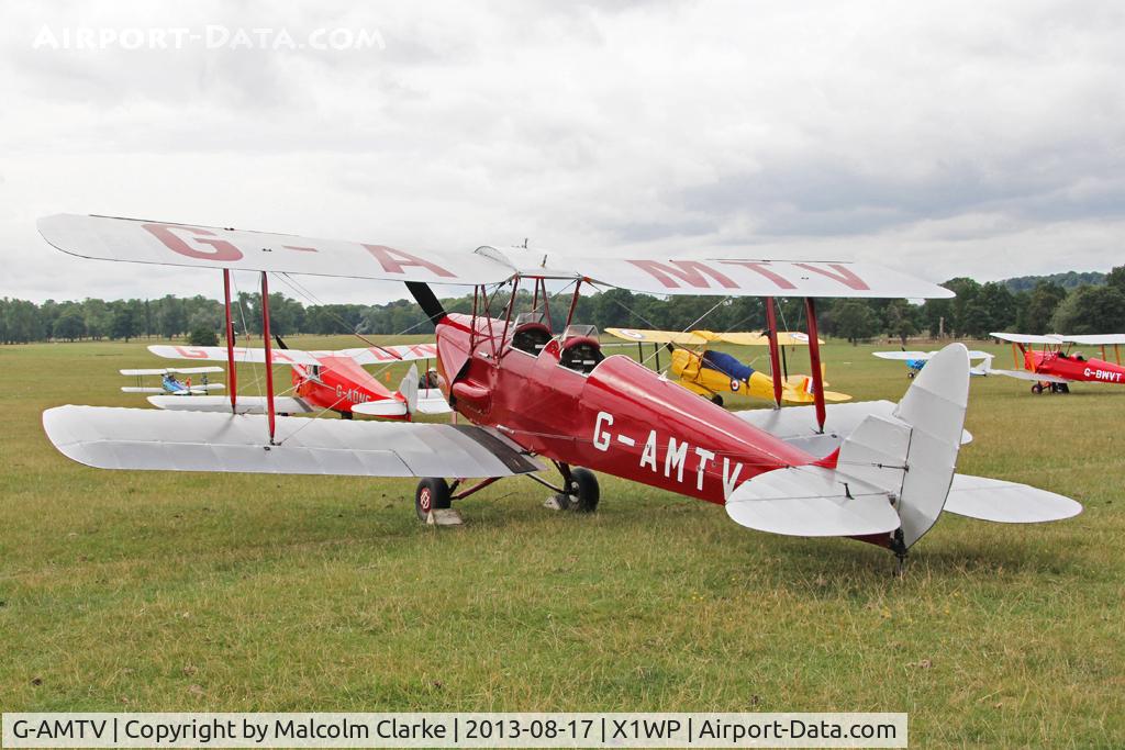 G-AMTV, 1935 De Havilland DH-82A Tiger Moth II C/N 3858, De Havilland DH-82A Tiger Moth II at The De Havilland Moth Club's 28th International Moth Rally at Woburn Abbey. August 2013.