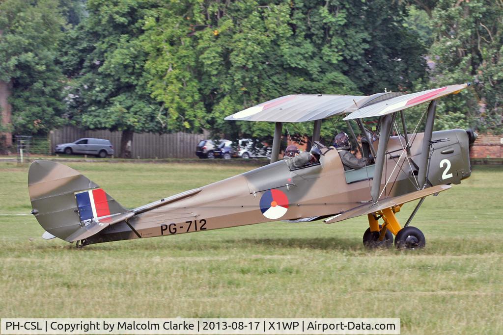 PH-CSL, De Havilland DH-82A Tiger Moth II C/N 86609, De Havilland DH-82A Tiger Moth II at The De Havilland Moth Club's 28th International Moth Rally at Woburn Abbey. August 2013.