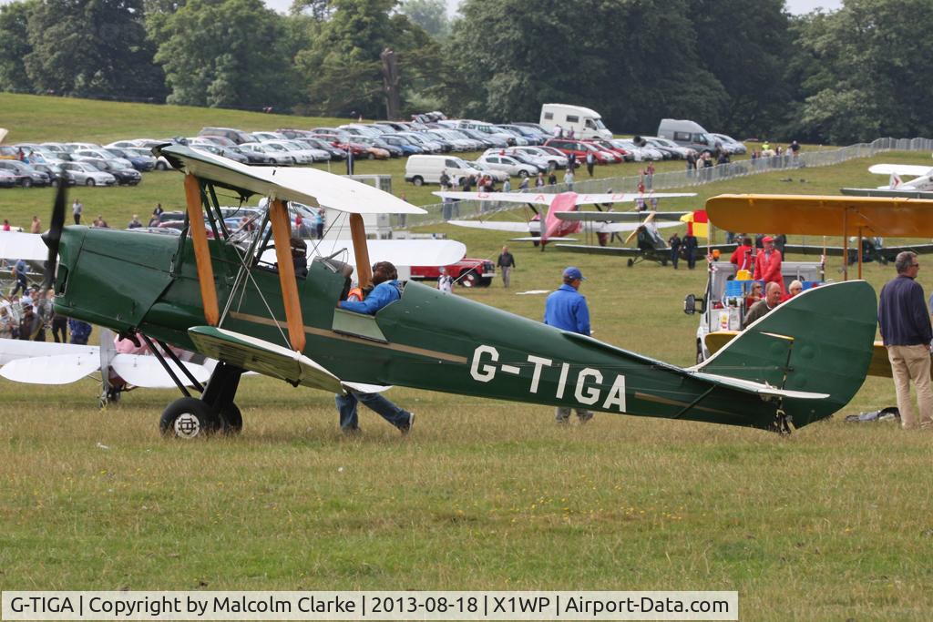 G-TIGA, 1955 De Havilland DH-82A Tiger Moth II C/N 83547, De Havilland DH-82a Tiger Moth II at The De Havilland Moth Club's 28th International Moth Rally at Woburn Abbey. August 2013.