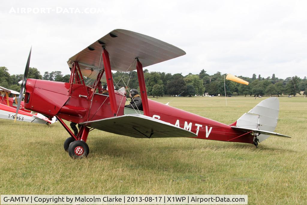 G-AMTV, 1935 De Havilland DH-82A Tiger Moth II C/N 3858, De Havilland DH-82A Tiger Moth II at The De Havilland Moth Club's 28th International Moth Rally at Woburn Abbey. August 2013.