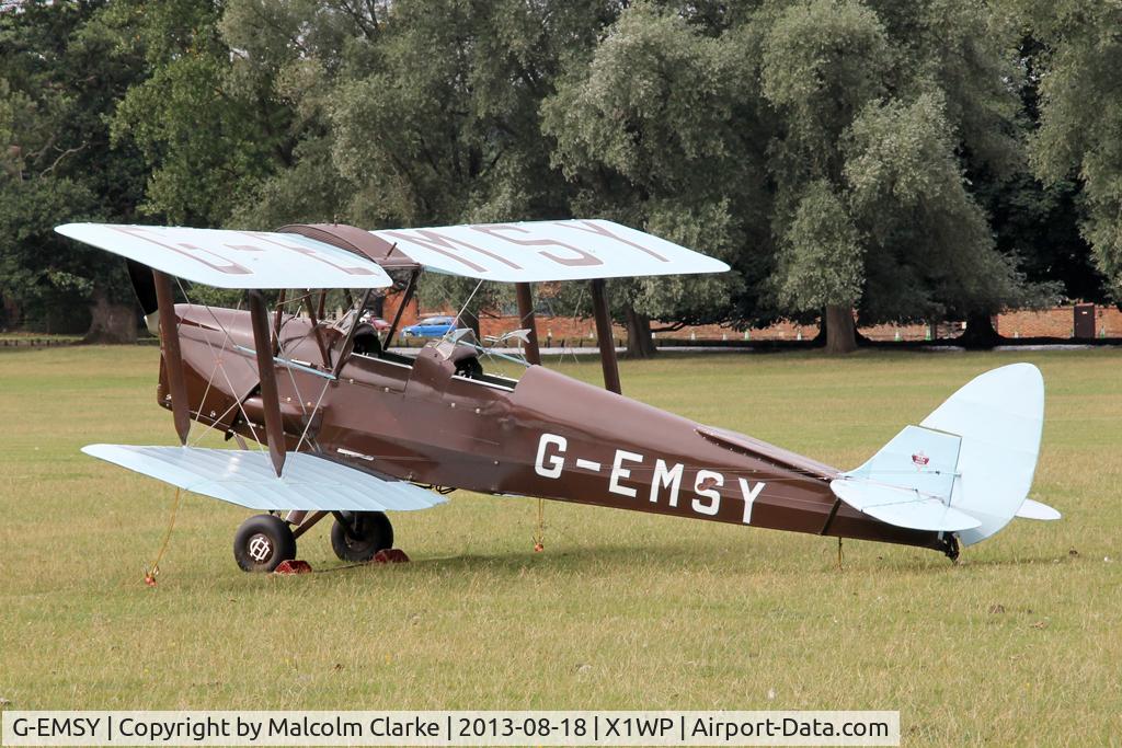 G-EMSY, 1940 De Havilland DH-82A Tiger Moth II C/N 83666, De Havilland DH-82A Tiger Moth II at The De Havilland Moth Club's 28th International Moth Rally at Woburn Abbey. August 2013.
