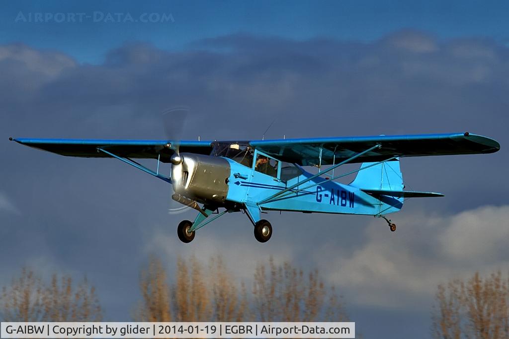 G-AIBW, 1946 Auster J-1N Alpha C/N 2158, Lifting off into a late afternoon sun