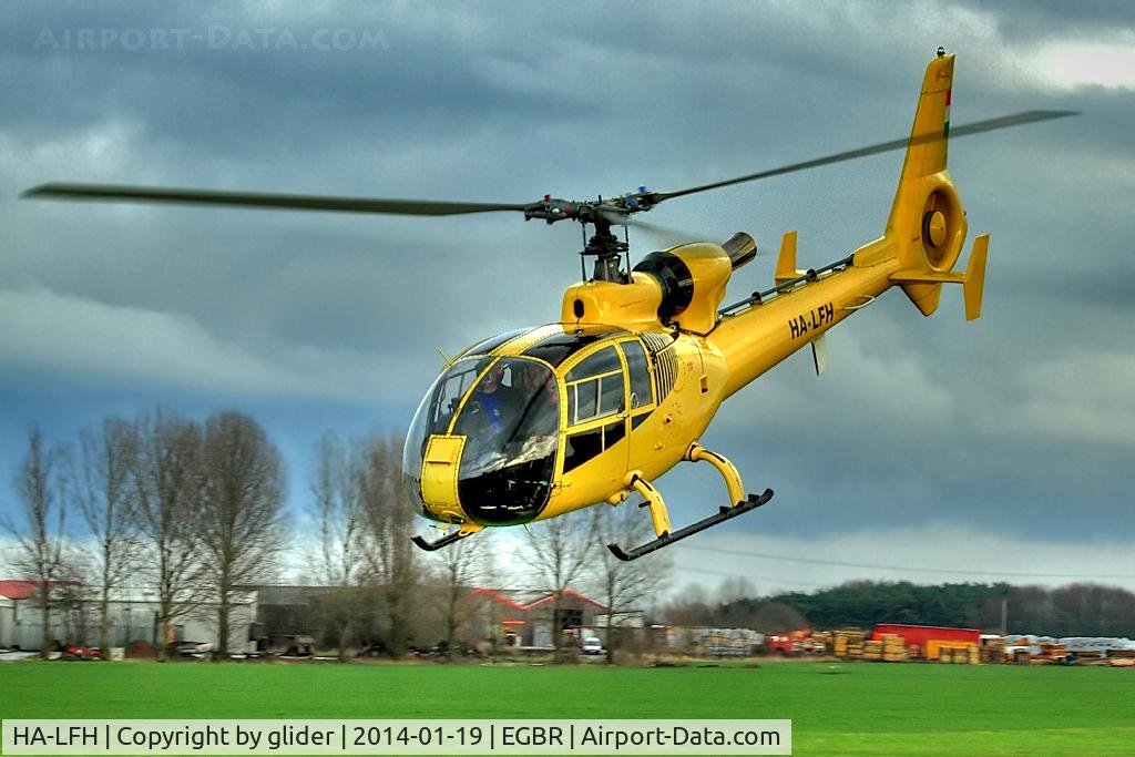 HA-LFH, 1979 Aerospatiale SA-342J Gazelle C/N 1775, Departing for a local flight