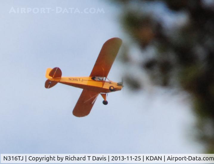 N316TJ, 2007 American Legend AL3 C/N AL-1111, 2007 AL3 over Danville Va.