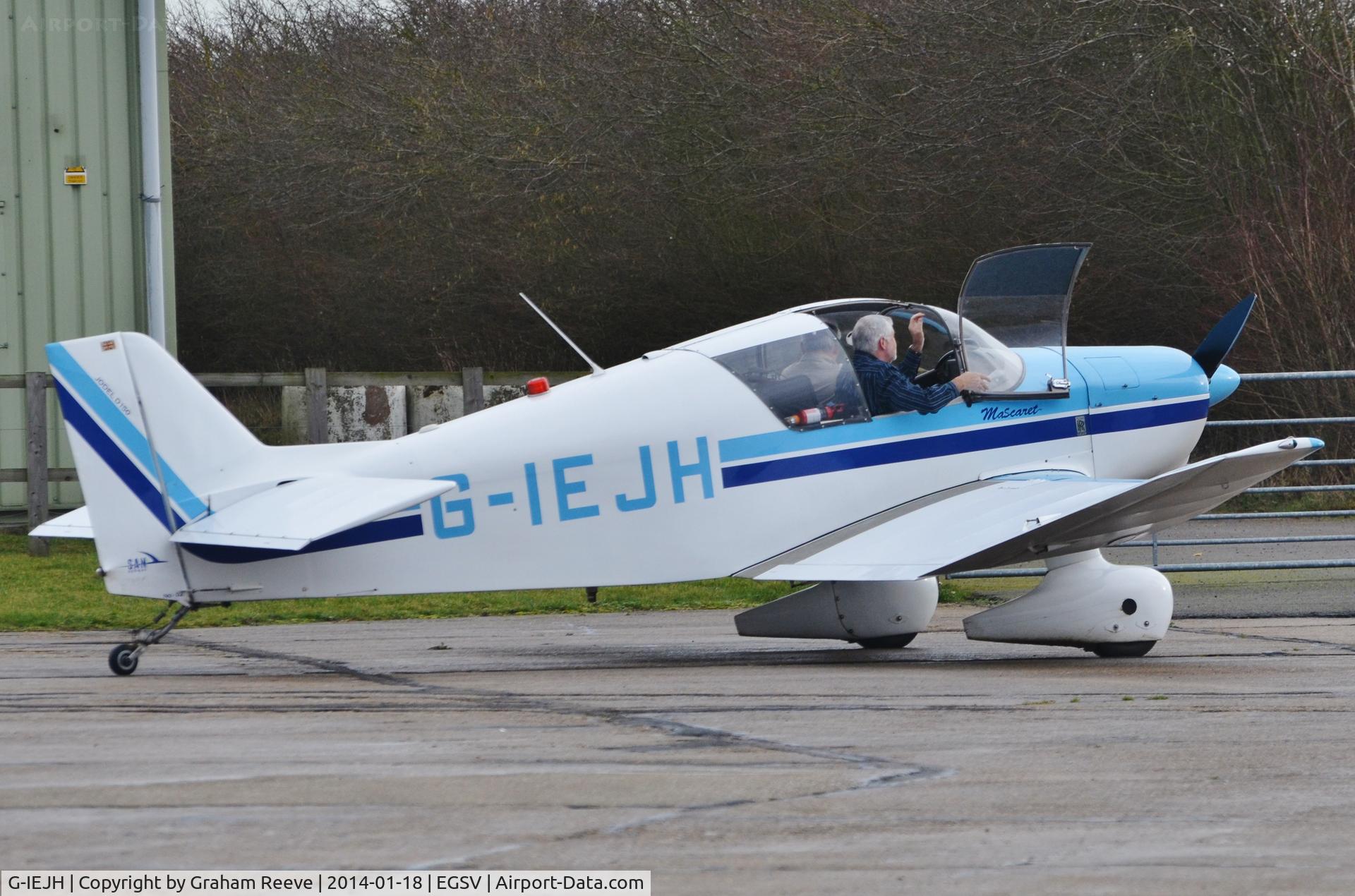 G-IEJH, 1963 SAN Jodel D-150 Mascaret C/N 02, Just arrived at Old Buckenham.