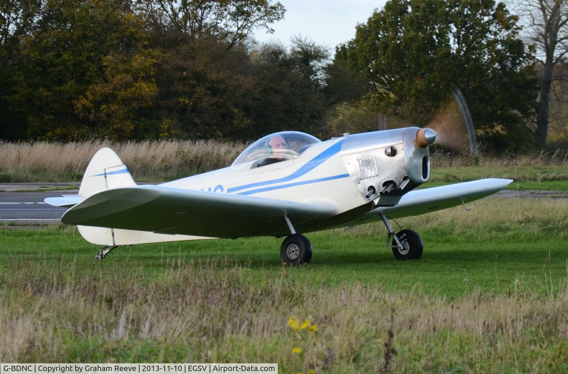 G-BDNC, 1984 Taylor JT-1 Monoplane C/N PFA 1454, Just landed.