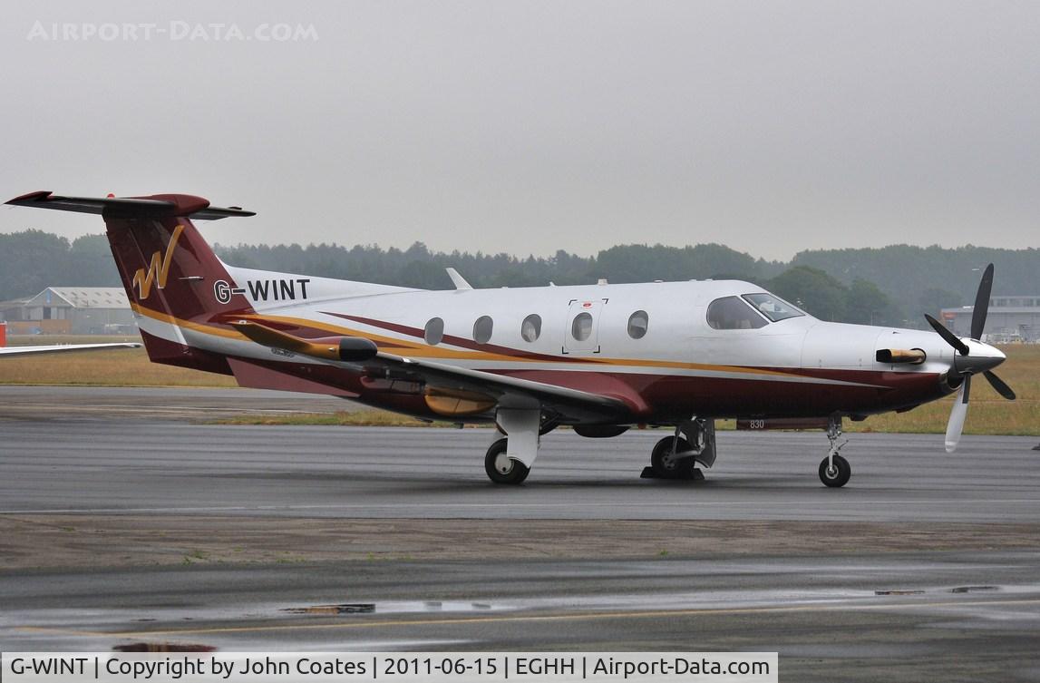 G-WINT, 2007 Pilatus PC-12/47 C/N 830, Parked at Pilatus Centre