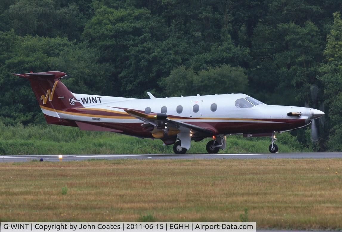 G-WINT, 2007 Pilatus PC-12/47 C/N 830, Rolling to depart on 26