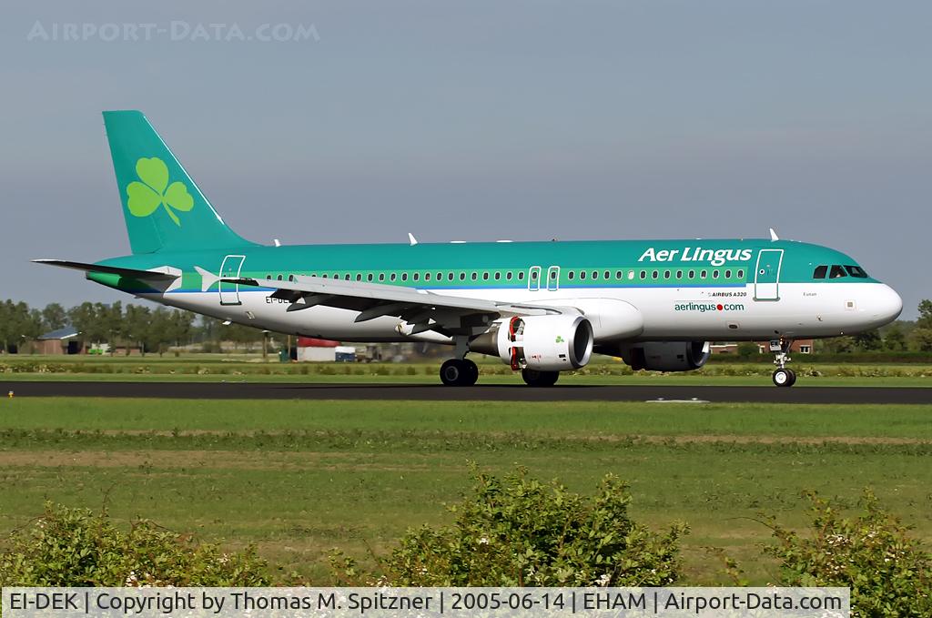 EI-DEK, 2005 Airbus A320-214 C/N 2399, Aer Lingus EI-DEK (St Eunan / Eunan )  arrival at AMS ( Polderbaan )