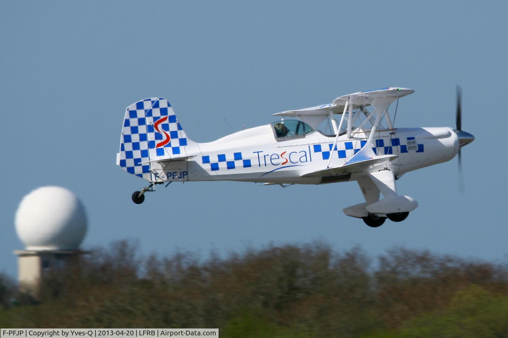 F-PFJP, Stolp SA-300 Starduster Too C/N 265, Stolp SA-300 Starduster Too, Short Approach Rwy 7R, Brest-Bretagne Airport (LFRB-BES)