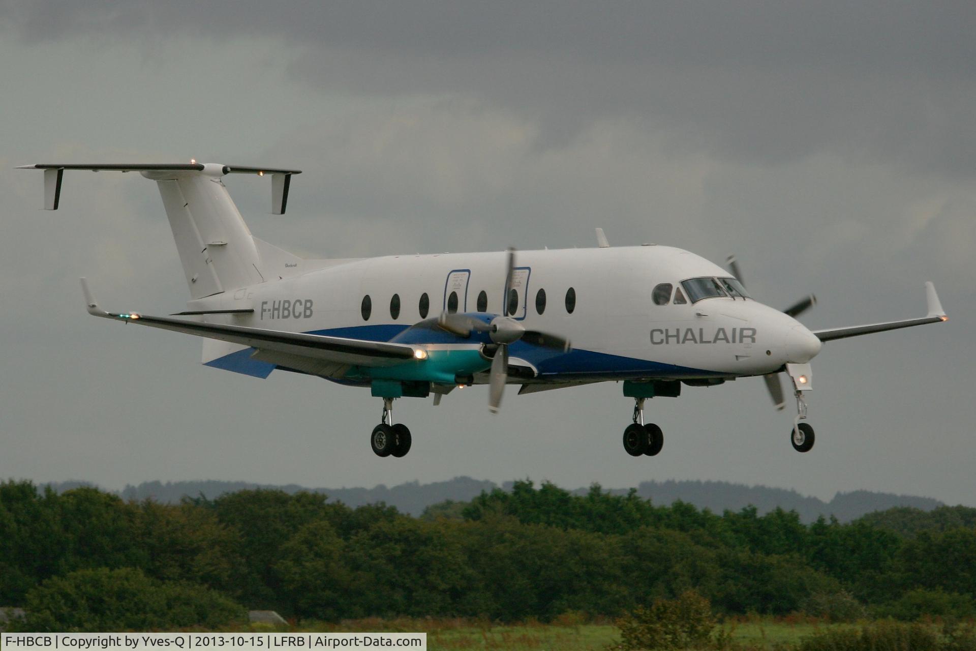 F-HBCB, 1999 Raytheon 1900D C/N UE-390, Raytheon 1900D, On final Rwy 25L, Brest-Bretagne Airport (LFRB-BES)