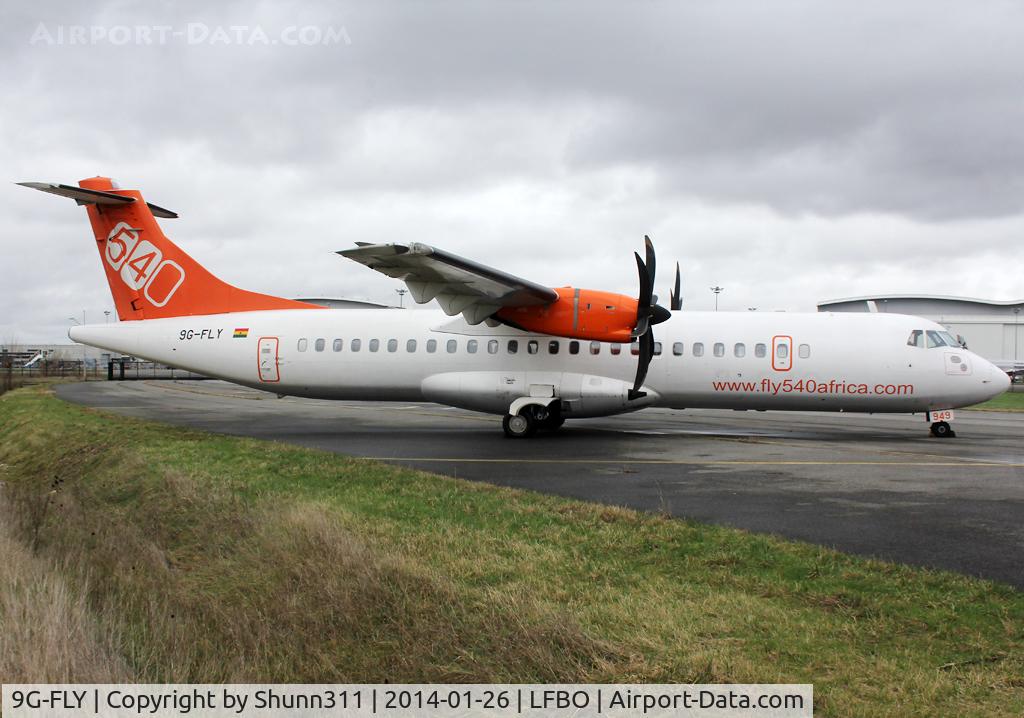 9G-FLY, 2011 ATR 72-212A C/N 929, Returned to lessor and parked at the Latecoere Aeroservice facility with new titles...