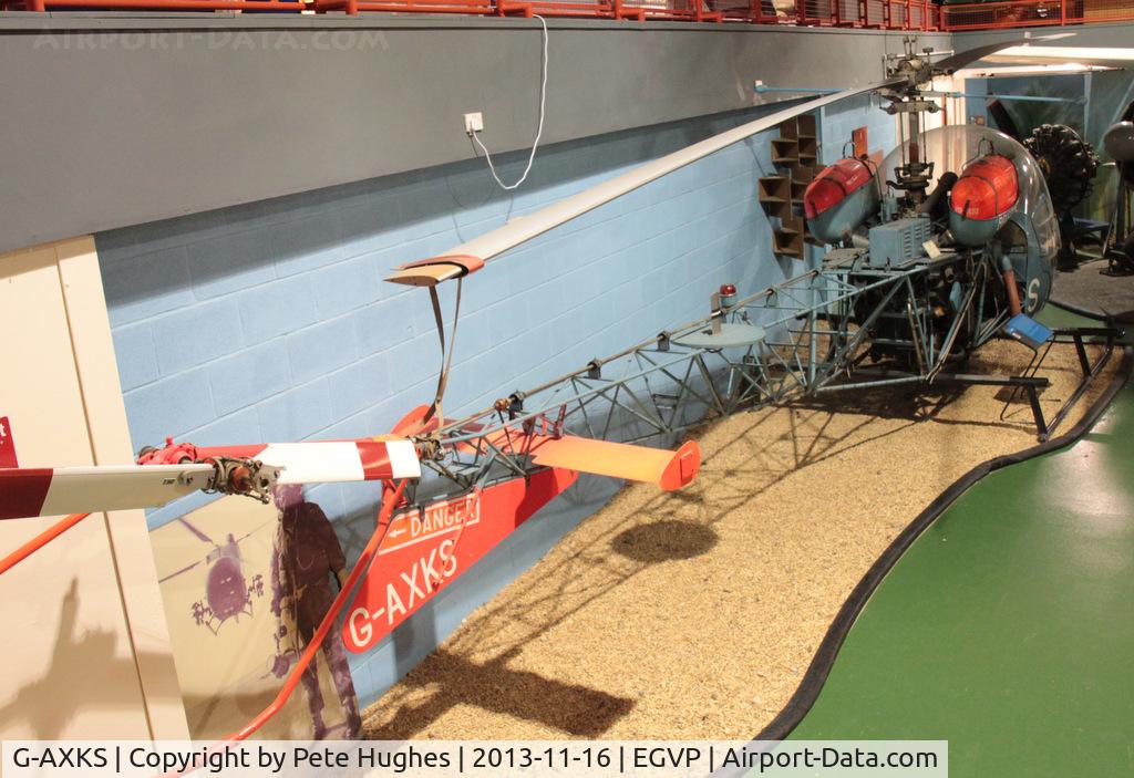 G-AXKS, 1969 Westland AB-47G-4A C/N WA723, G-AXKS Westland-built  Bell 47 in the museum at Middle Wallop