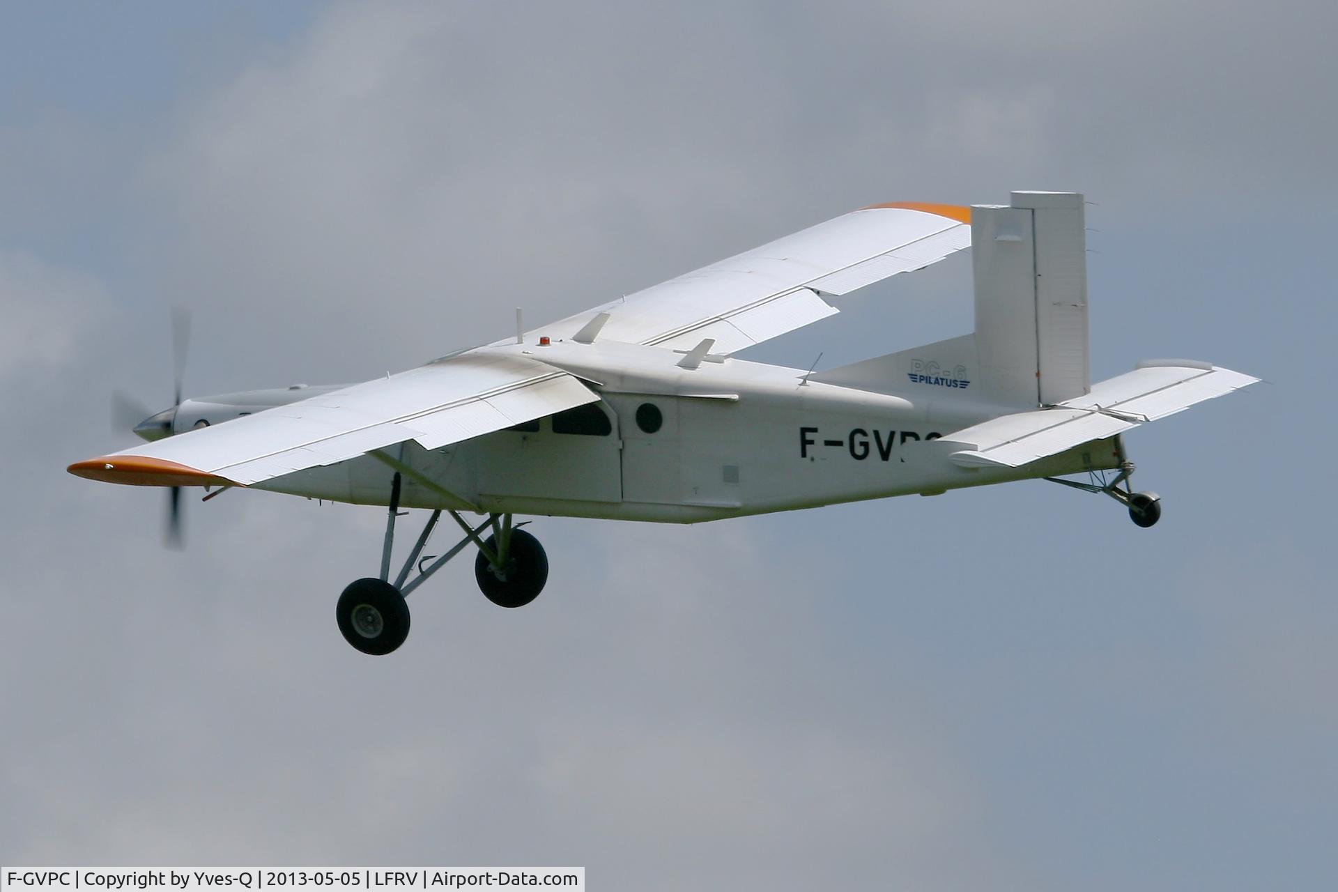 F-GVPC, 2006 Pilatus PC-6/B2-H4 Turbo Porter C/N 951, Pilatus PC6 Turbo Porter,Take off Rwy 08, Vannes-Meucon Airport (LFRV-VNE)
