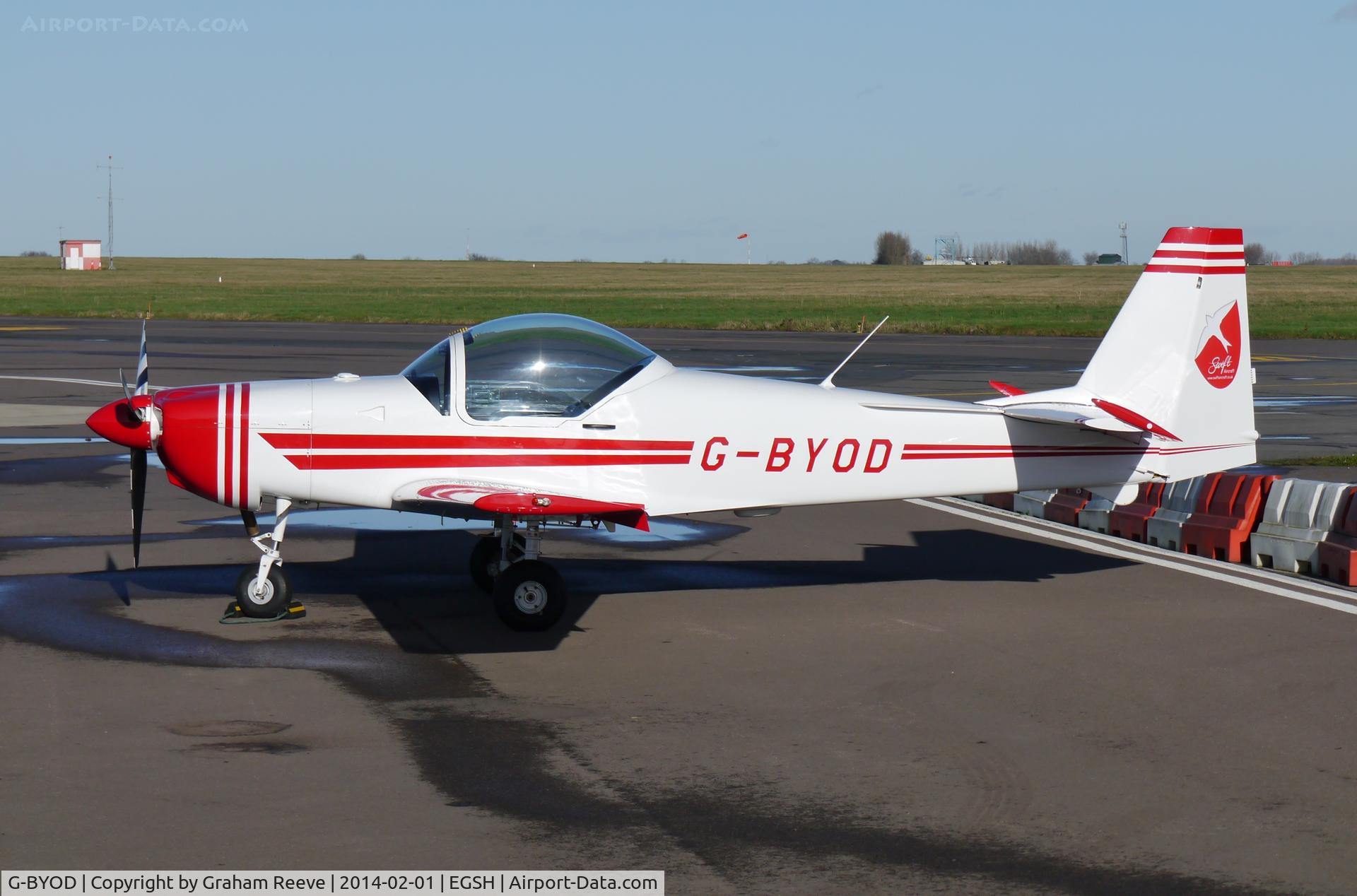 G-BYOD, 2001 Slingsby T-67M-200 Firefly C/N 2265, Parked at Norwich.
