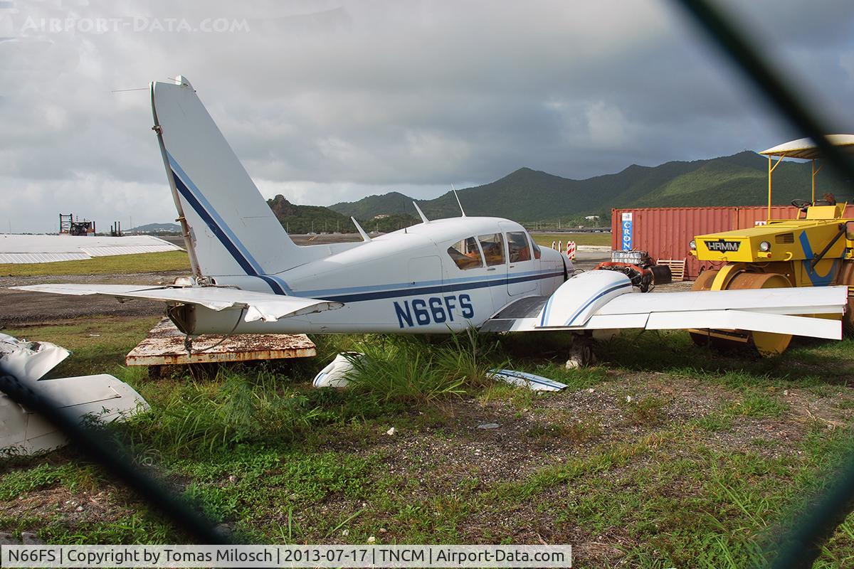 N66FS, 1965 Piper PA-23-250 C/N 27-2905, Stored in a remote corner of the airport.