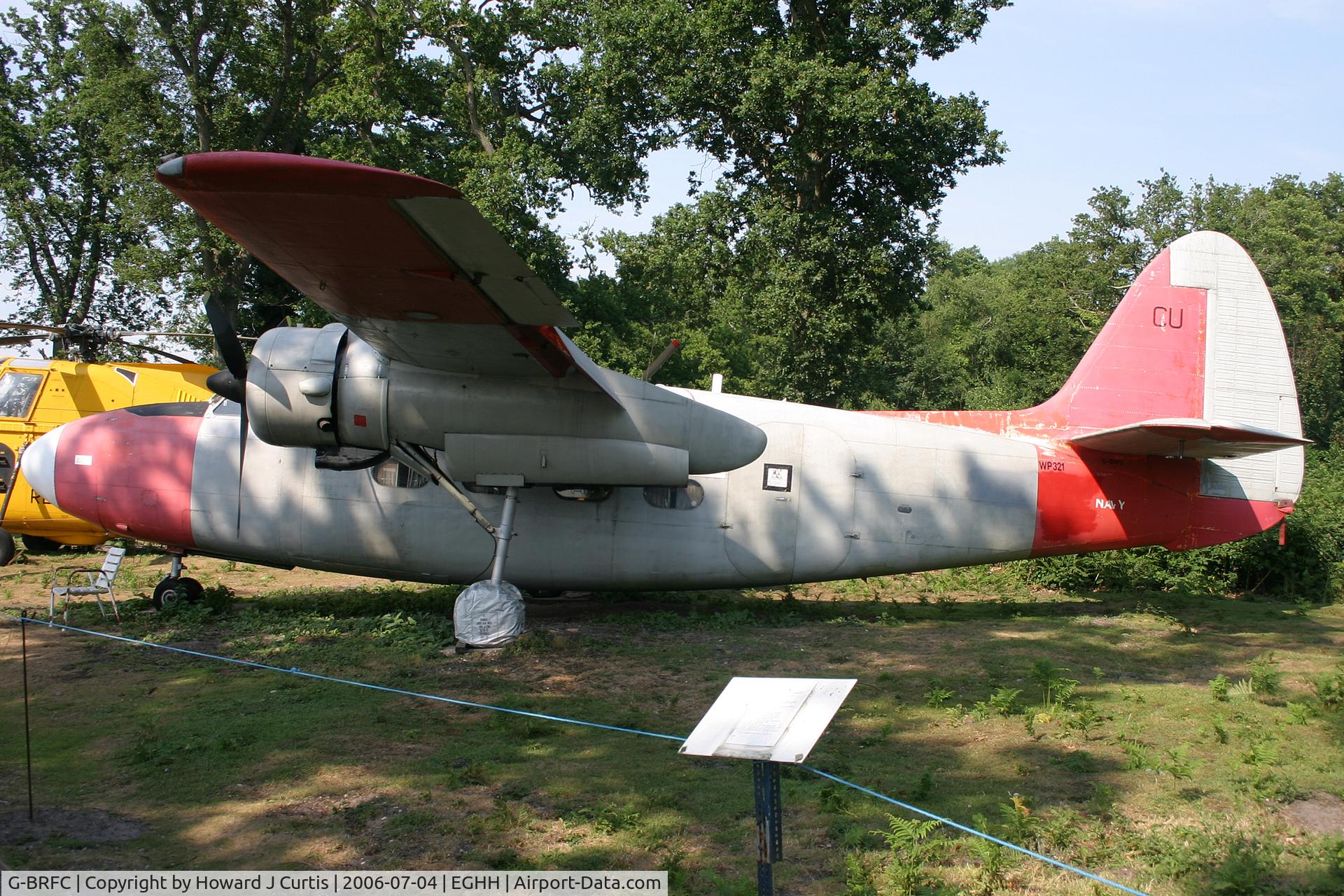 G-BRFC, 1953 Percival P-57 Sea Prince T1 C/N P57/71, After a period on the US register as N7SY, this was re-registered on 8th June 2006 as G-BRFC. Painted as WP321.