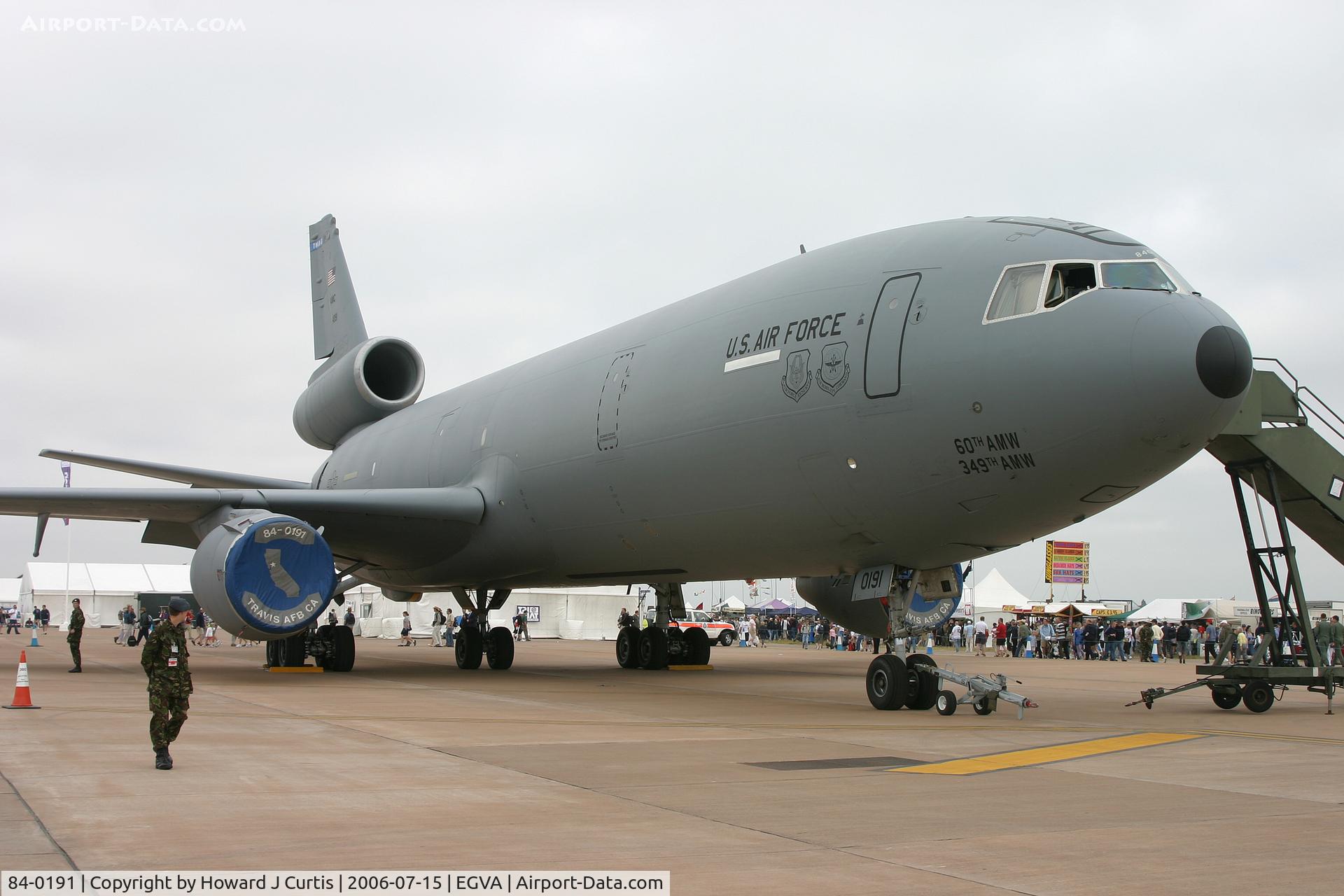 84-0191, 1984 McDonnell Douglas KC-10A Extender C/N 48230, RIAT 2006; on static display.